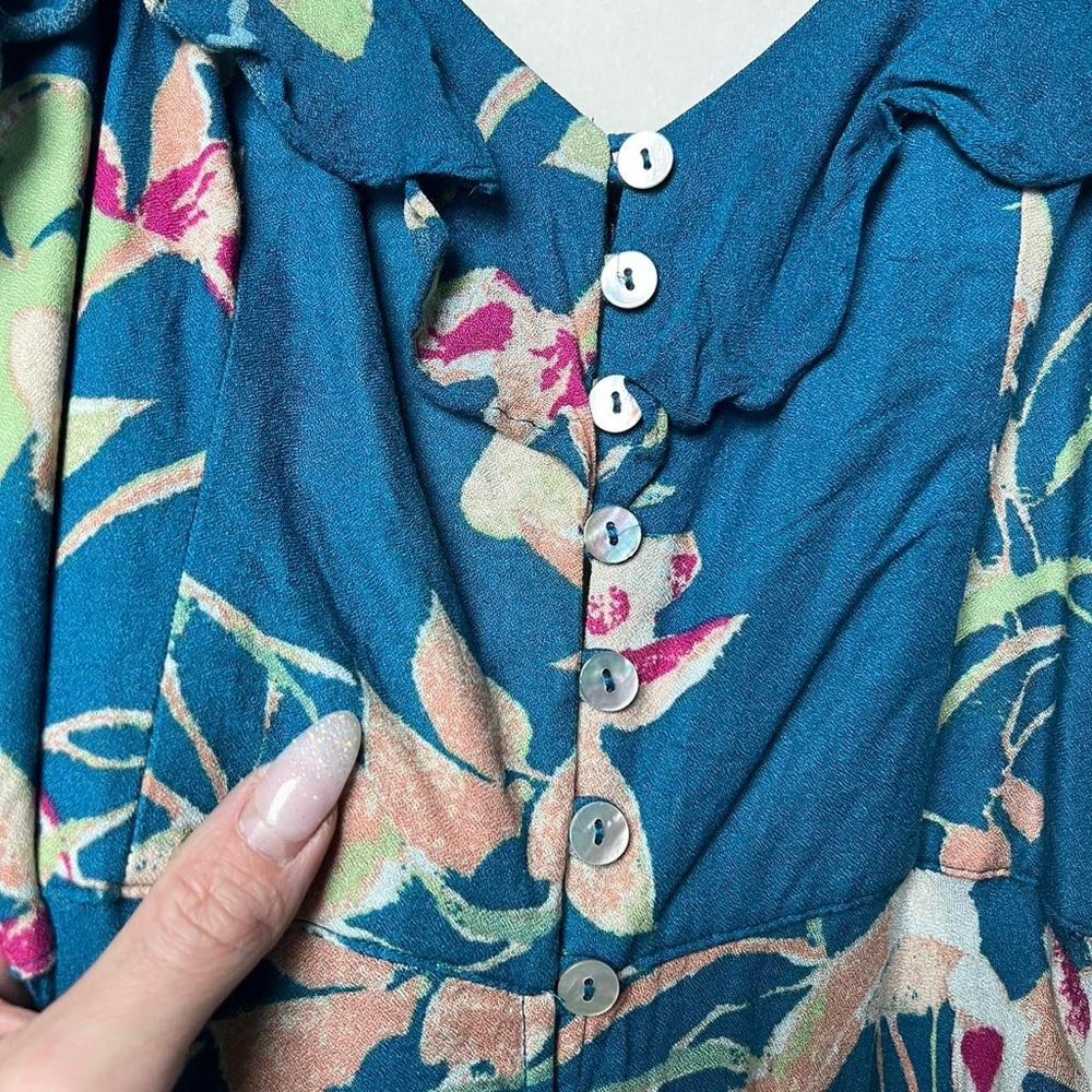 Urban Outfitters Blue Floral Maxi Dress - Picture 3 of 8